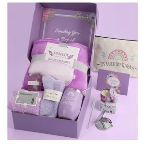 Luxury Blanket Gift Set - Purple